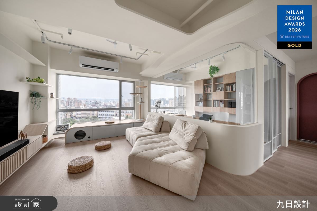 25坪老屋(16~30年)＿日式北歐風客廳書房案例圖片＿九日室內裝修設計＿九日_140之6