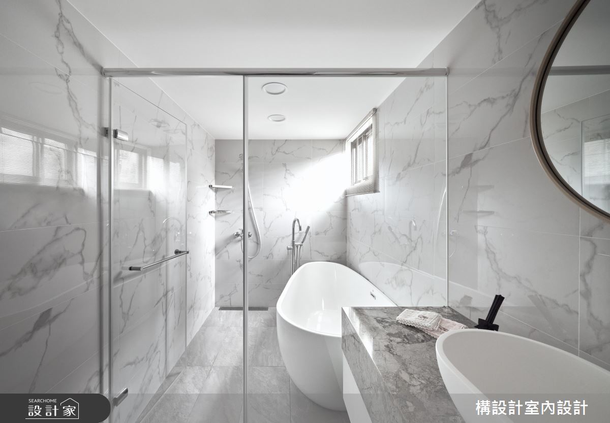 40坪老屋(16~30年)＿新古典浴室案例圖片＿構設計＿構設計_午後的銀白雪境之28