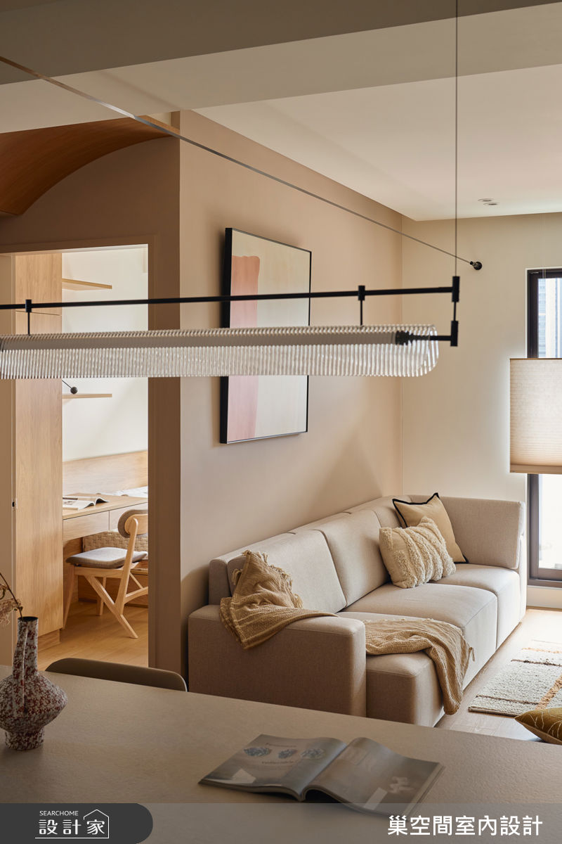 25坪新成屋(5年以下)＿療癒風客廳餐廳案例圖片＿巢空間室內設計＿巢空間_31.PRISM之5