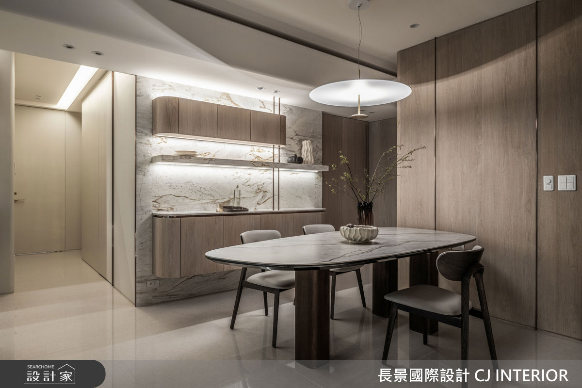 40坪新成屋(5年以下)＿現代輕美式風餐廳案例圖片＿長景設計＿長景_42皇苑御之苑_低調奢華飯店宅之6