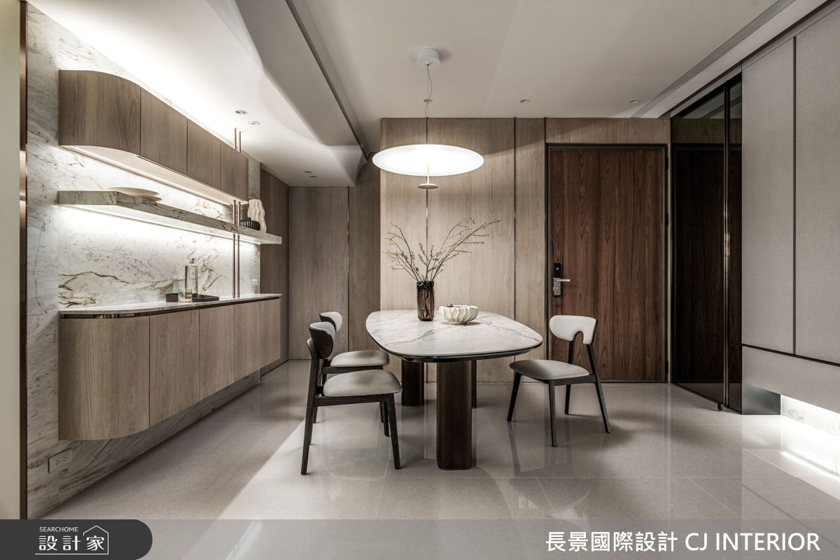 40坪新成屋(5年以下)＿現代輕美式風餐廳案例圖片＿長景設計＿長景_42皇苑御之苑_低調奢華飯店宅之7