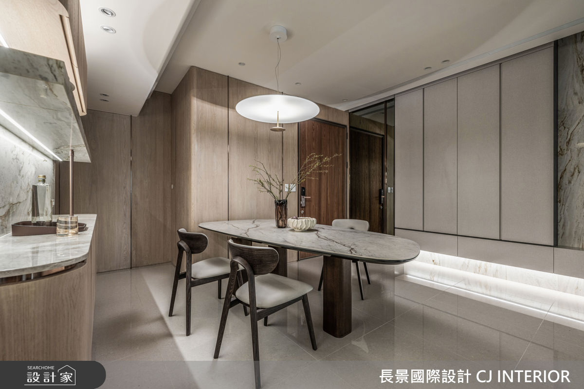 40坪新成屋(5年以下)＿現代輕美式風餐廳案例圖片＿長景設計＿長景_42皇苑御之苑_低調奢華飯店宅之8