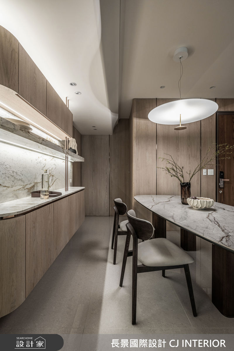 40坪新成屋(5年以下)＿現代輕美式風餐廳案例圖片＿長景設計＿長景_42皇苑御之苑_低調奢華飯店宅之9