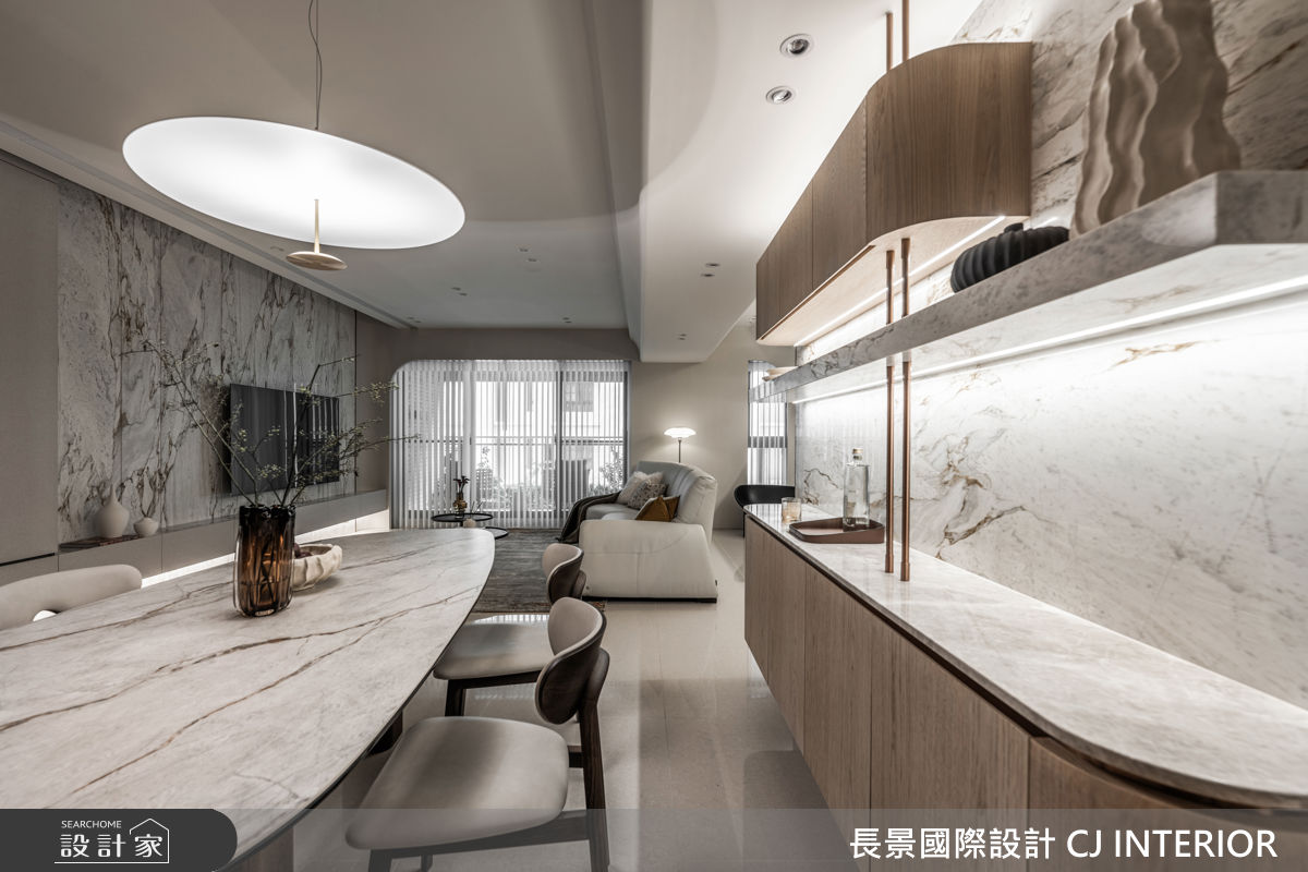 40坪新成屋(5年以下)＿現代輕美式風客廳案例圖片＿長景設計＿長景_42皇苑御之苑_低調奢華飯店宅之25