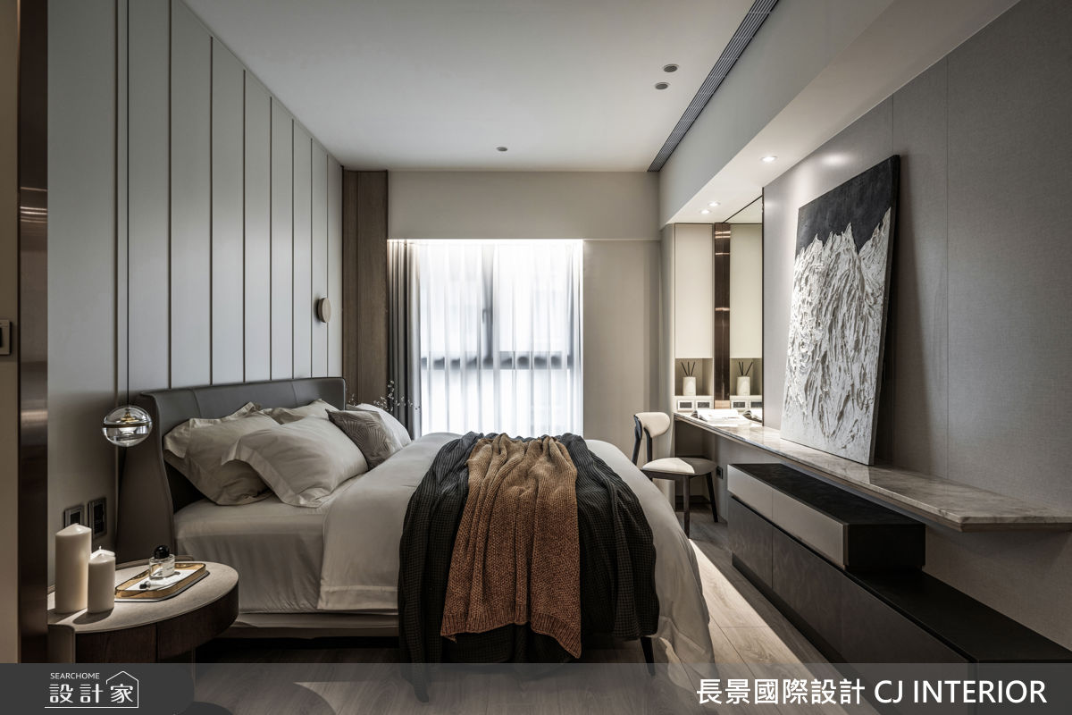 40坪新成屋(5年以下)＿現代輕美式風臥室案例圖片＿長景設計＿長景_42皇苑御之苑_低調奢華飯店宅之36