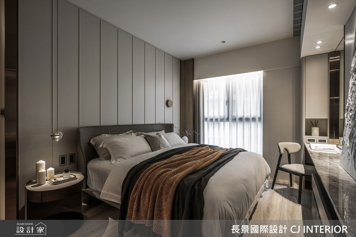 40坪新成屋(5年以下)＿現代輕美式風臥室案例圖片＿長景設計＿長景_42皇苑御之苑_低調奢華飯店宅之37
