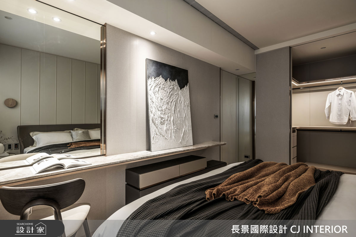 40坪新成屋(5年以下)＿現代輕美式風臥室案例圖片＿長景設計＿長景_42皇苑御之苑_低調奢華飯店宅之39