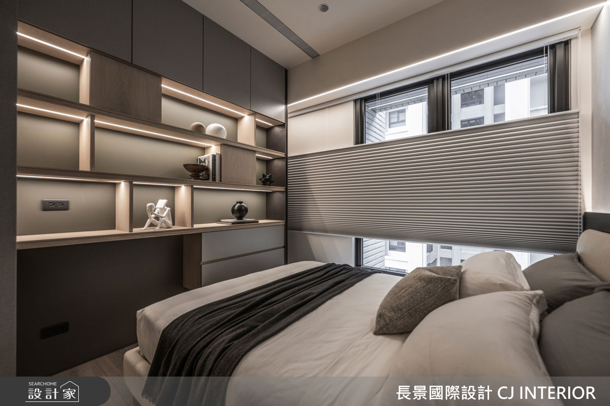 40坪新成屋(5年以下)＿現代輕美式風臥室案例圖片＿長景設計＿長景_42皇苑御之苑_低調奢華飯店宅之44