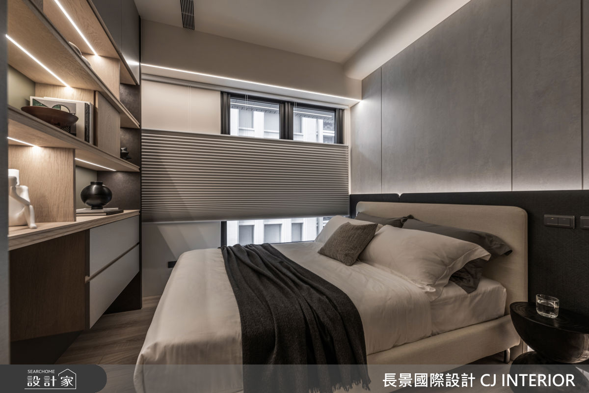 40坪新成屋(5年以下)＿現代輕美式風臥室案例圖片＿長景設計＿長景_42皇苑御之苑_低調奢華飯店宅之45
