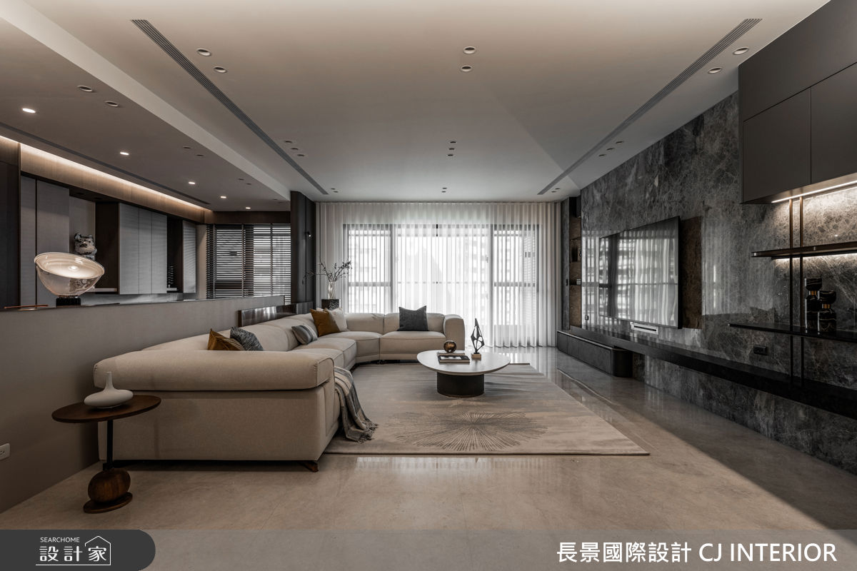 63坪新成屋(5年以下)＿現代風客廳案例圖片＿長景設計＿長景_43美術皇居_隱奢境邸之22