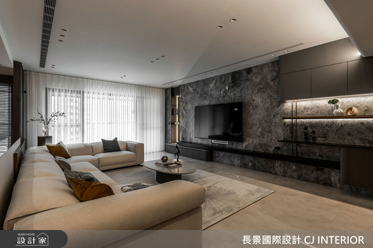 63坪新成屋(5年以下)＿現代風客廳案例圖片＿長景設計＿長景_43美術皇居_隱奢境邸之38