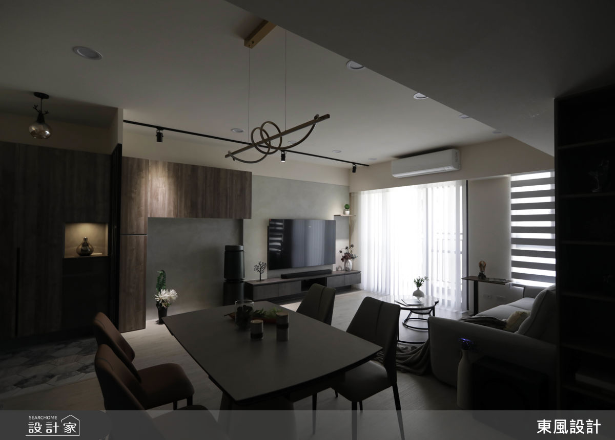 28坪新成屋(5年以下)＿現代風玄關客廳餐廳案例圖片＿東風室內設計＿東風_71_新竹之8