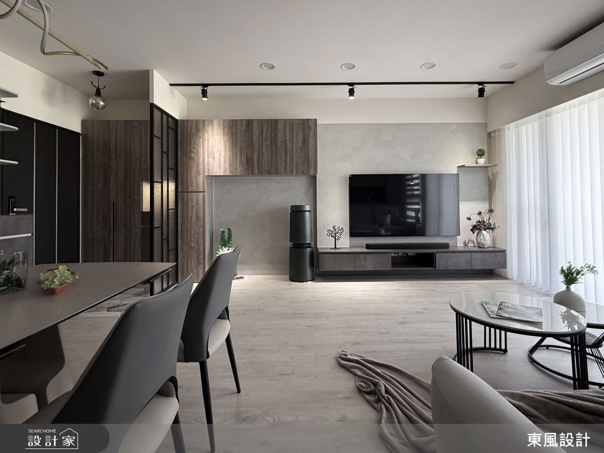 28坪新成屋(5年以下)＿現代風玄關客廳餐廳案例圖片＿東風室內設計＿東風_71_新竹之4