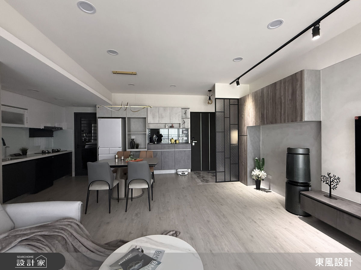 28坪新成屋(5年以下)＿現代風玄關客廳餐廳廚房案例圖片＿東風室內設計＿東風_71_新竹之6
