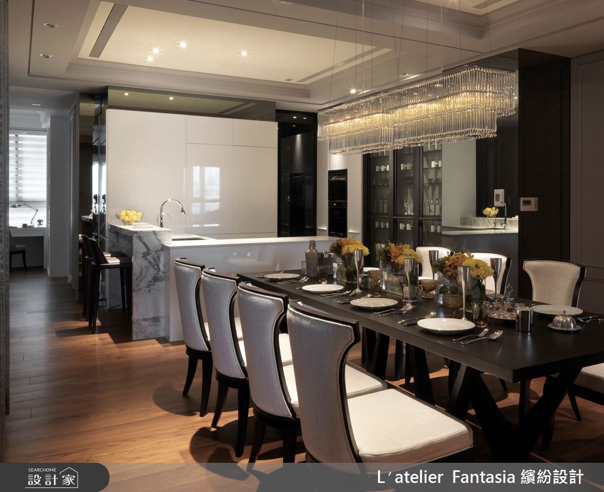 55坪新成屋(5年以下)＿新古典餐廳吧檯案例圖片＿L′atelier Fantasia 繽紛設計＿繽紛_13之5