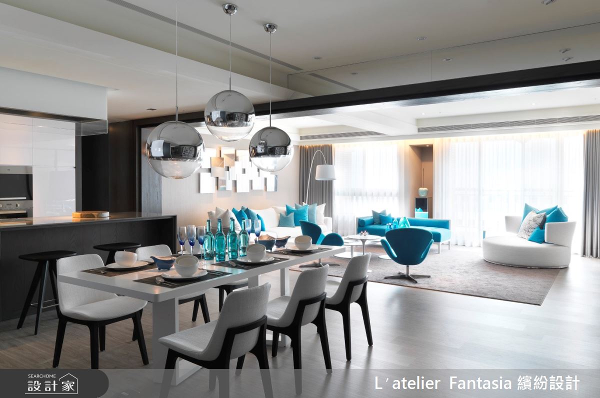 68坪新成屋(5年以下)＿現代風客廳餐廳廚房案例圖片＿L′atelier Fantasia 繽紛設計＿繽紛_11之12
