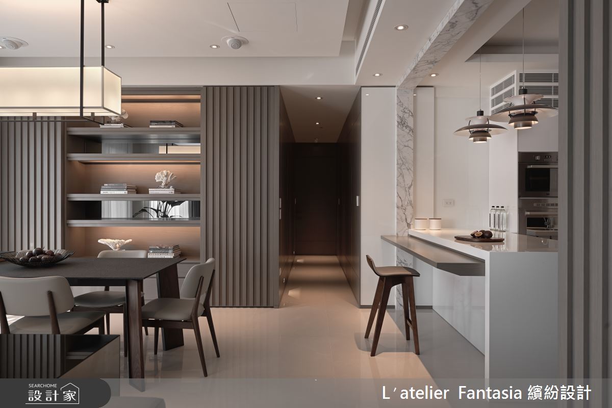 43坪新成屋(5年以下)＿現代風餐廳吧檯案例圖片＿L′atelier Fantasia 繽紛設計＿繽紛_12之10