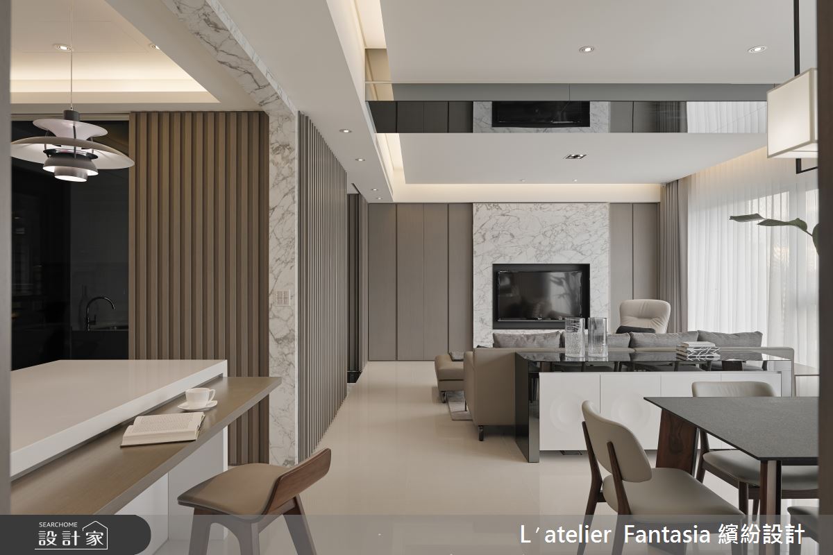 43坪新成屋(5年以下)＿現代風餐廳吧檯案例圖片＿L′atelier Fantasia 繽紛設計＿繽紛_12之11