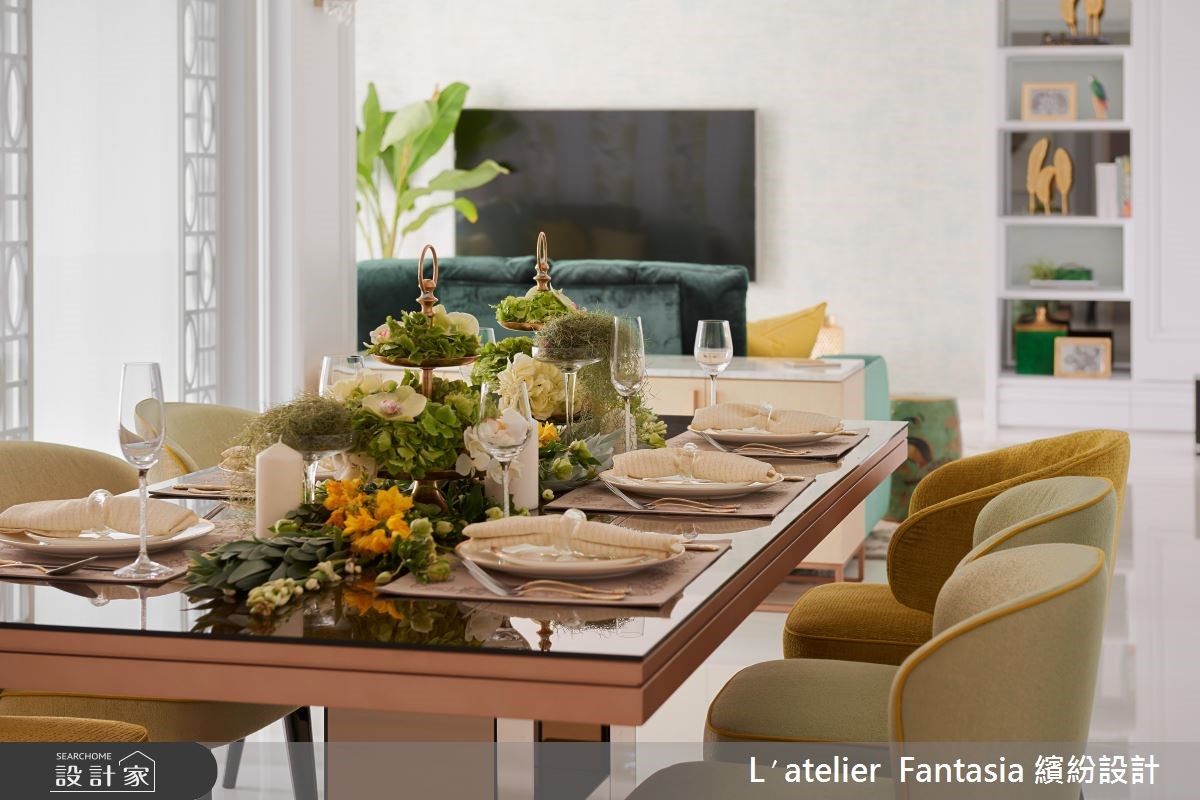 60坪新成屋(5年以下)＿新古典餐廳案例圖片＿L′atelier Fantasia 繽紛設計＿繽紛_16之17
