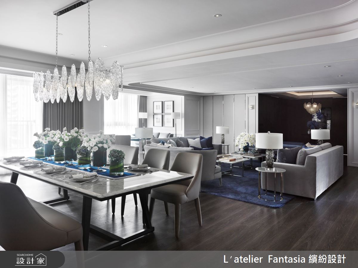 72坪新成屋(5年以下)＿新古典客廳餐廳案例圖片＿L′atelier Fantasia 繽紛設計＿繽紛_17之2
