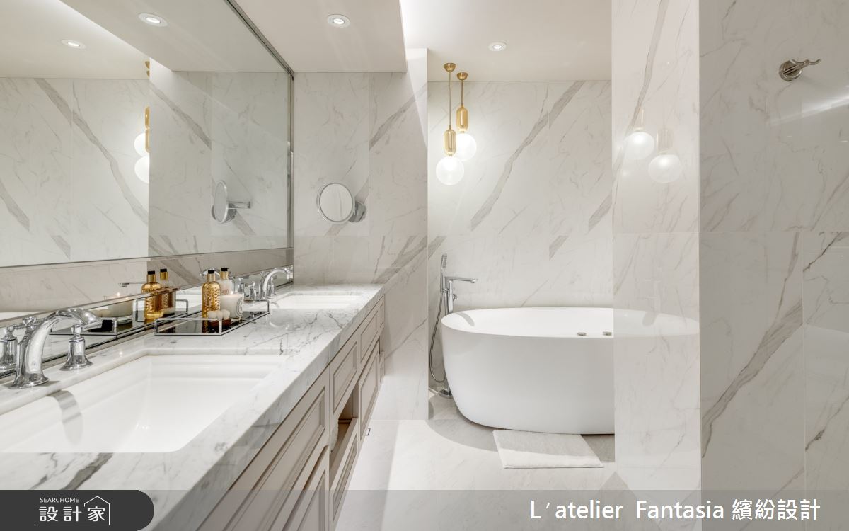 80坪新成屋(5年以下)＿新古典浴室案例圖片＿L′atelier Fantasia 繽紛設計＿繽紛_04之16