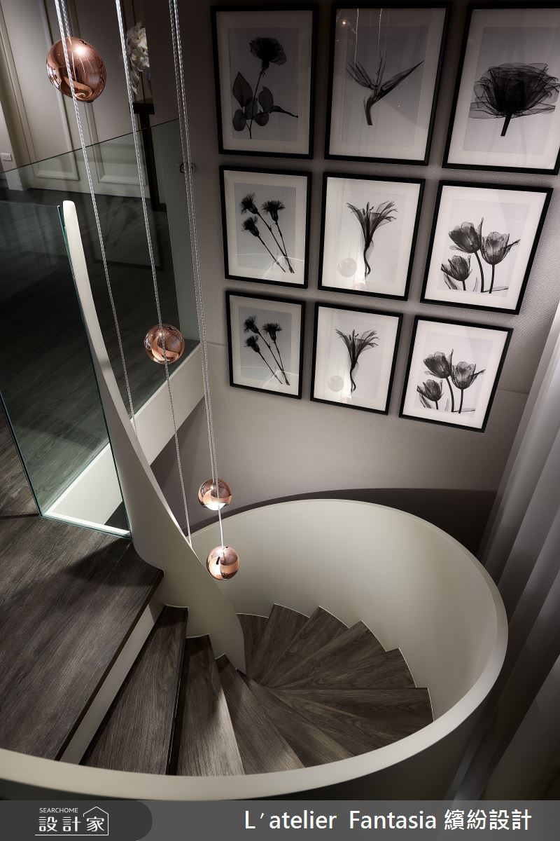 60坪新成屋(5年以下)＿新古典樓梯案例圖片＿L′atelier Fantasia 繽紛設計＿繽紛_03之6
