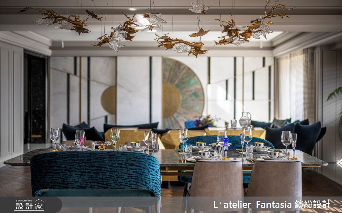 83坪新成屋(5年以下)＿豪宅風客廳餐廳案例圖片＿L′atelier Fantasia 繽紛設計＿繽紛_29之7