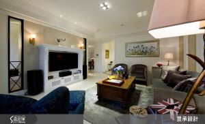 80 坪美式古典宅 譜出層次感輕盈藍調_視覺圖