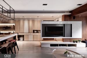 坐落都市的雅居  展現梧桐木原始本色_視覺圖