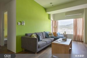 擁有明亮好氣色！ 忍不住咬一口的 30 坪蘋果綠_視覺圖