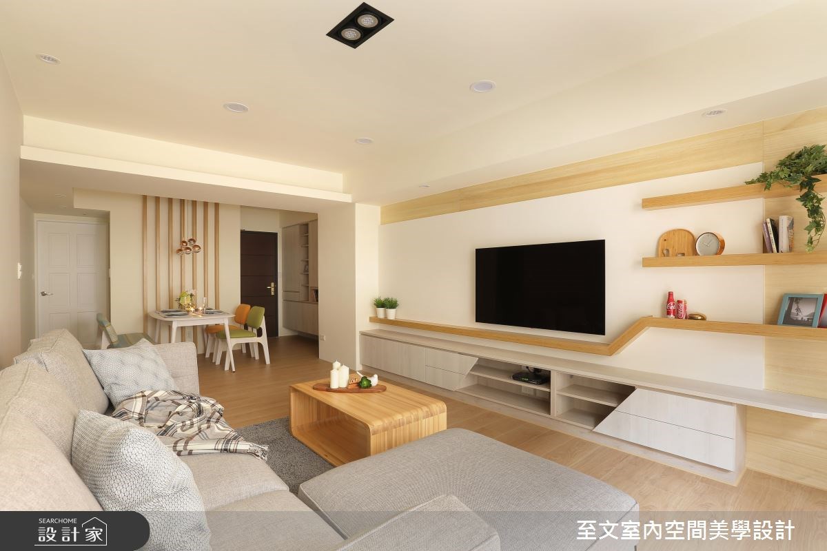 簡單就是美好!用大地色系打造 22 坪溫潤木質北歐宅