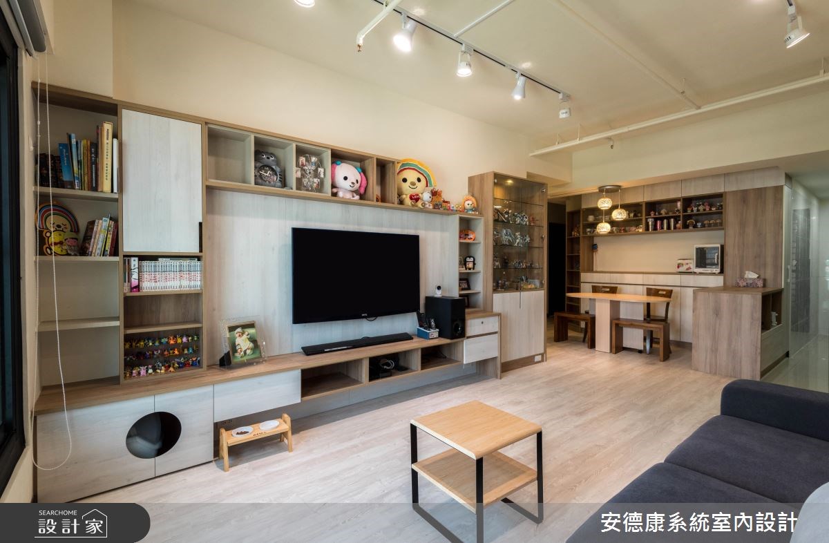 驚人的海量收納! 盡情展示收藏品的現代宅居