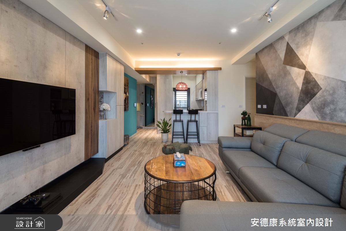 黑白幾何漸層混搭,擺脫系統家具刻板印象!