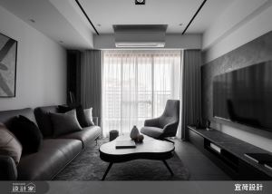 讓家變身度假飯店！灰+黑色調鋪敘50坪現代宅內的簡約俐落_視覺圖
