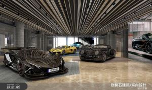 體驗名車呼嘯而過的臨場感！一展高科技視野的現代風商空設計_視覺圖