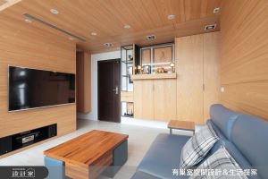 挹注溫潤木質調、多元收納機能！35坪老屋完美變身舒適光感現代宅_視覺圖