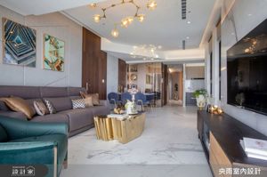 三代同堂共享頂層綠意陽台，享受大隱於市的豪宅設計！經典奢華風注入現代風設計，沉穩大地色詮釋撫慰人心的舒適靜謐_視覺圖