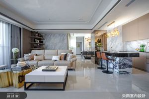 激盪美式輕奢風靈感！大理石、線板與鏡面豪宅設計元素華麗演繹，綻放精緻絕美的美式風格宅邸風範_視覺圖