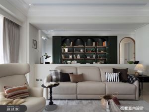 高雄 鼓山42坪預售屋以美式X純白，寫下一家四口的淺色系優雅日常_視覺圖
