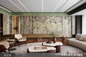95坪混搭風豪邸以大理石鋪陳的雅緻場域，圓弧語彙串連生活層次_視覺圖