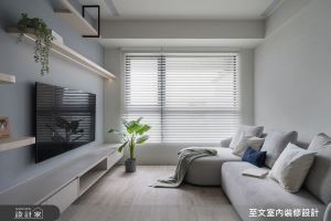 與貓咪的溫柔漫步！莫蘭迪藍質感北歐宅，實現兩人一貓的夢想生活！_視覺圖