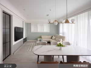 混搭風格打造療癒宅！43坪預售屋擴大廚房、增設儲藏室，梳理流暢生活動線_視覺圖