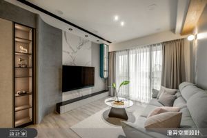 新北市 新店三房兩廳裝修案例!25.5坪新成屋坐擁獨立更衣間與海量收納_視覺圖