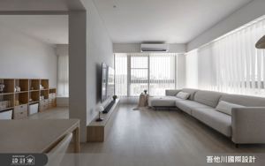 新竹室內設計爆紅推薦｜20坪3房純白美宅，光影迷人＋流暢動線收納，實現靜謐生活_視覺圖