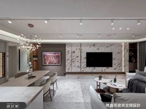 光影×動線讓奢華與舒適兼具，45坪現代混搭宅的優雅日常_視覺圖