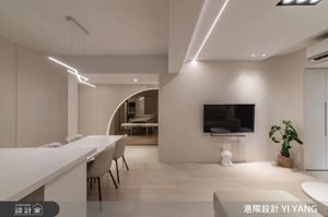 將雜亂化為無形！26坪北歐奶油白居所，以簡約純粹打造隱形收納與舒適動線的現代美宅_視覺圖