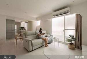 北市「榛果」之家！巧用柔和奶茶色X豐富機能，營造寧靜的專屬溫潤空間_視覺圖
