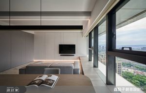 板橋25坪景觀宅，以設計定格綠景與光影流動，用隱藏收納、中島吧台、療癒小陽台，收藏家的美好～_視覺圖