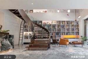 旋轉樓梯銜接夢想與實現!綵韻室內設計百坪複層辦公室展現品牌審美與理念_視覺圖