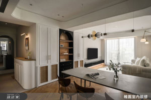 混搭風型塑讓生活慢慢安放的療癒住宅，美型展示收納X輕奢中島傳達絕佳品味_視覺圖